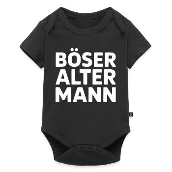 Böser Alter Mann TypoStack - Baby Premium Kurzarmbody - Schwarz - Vorne