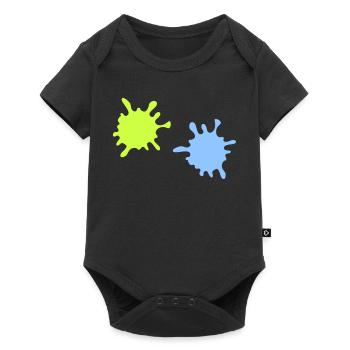 Éclaboussures de néon - Body à manches courtes Premium Bébé - noir - Devant