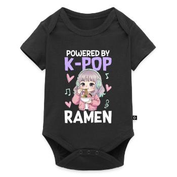 Powered By K-Pop Ramen - Baby Premium short-sleeve bodysuit - black - Front