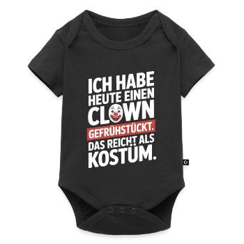 Remplacement du costume de clown du Petit-déjeuner de Clown Carnival - Body à manches courtes Premium Bébé - noir - Devant