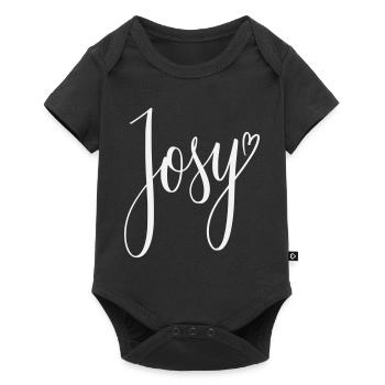 Josy Script Heart Design - Baby Premium short-sleeve bodysuit - black - Front