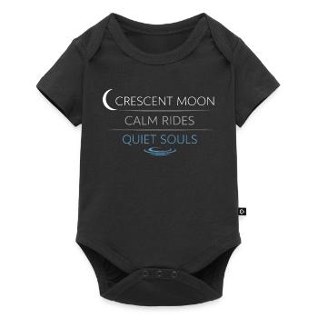 Night boating with - Baby Premium short-sleeve bodysuit - black - Front