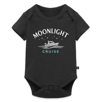 Night boating with - Baby Premium short-sleeve bodysuit - black - Front