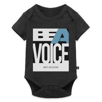 Be a Voice – Not an Echo - Baby Premium short-sleeve bodysuit - black - Front