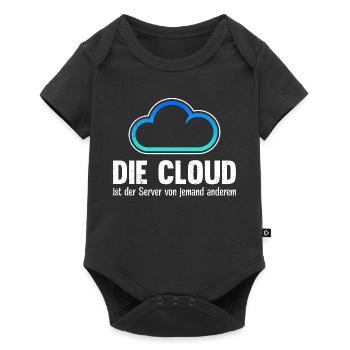 Codeur LE CLOUD EST LE SERVEUR DE QUELQU’UN D’AUTRE - Body à manches courtes Premium Bébé - noir - Devant