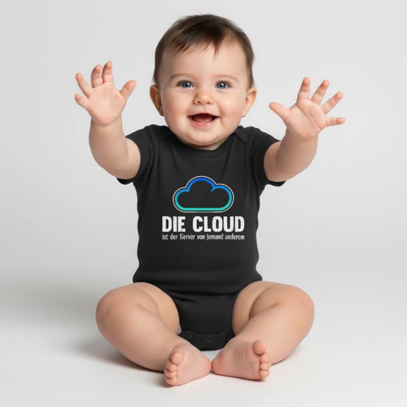 Coder DIE CLOUD IST DER SERVER VON JEMANDE ANDREN Baby Premium Kurzarmbody