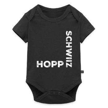 Hopp schwiiz - Baby Premium short-sleeve bodysuit - black - Front