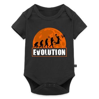 Silhouette du joueur de dunking du joueur de basketball - Body à manches courtes Premium Bébé - noir - Devant