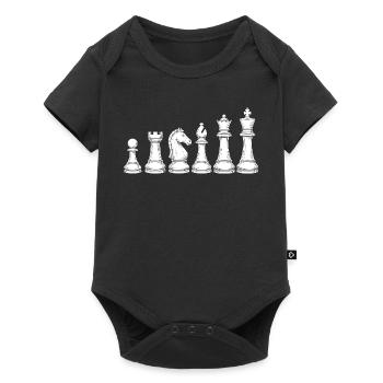 Cavalier d’échecs ornemental – Conception - Body à manches courtes Premium Bébé - noir - Devant