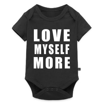 Love Myself More - Baby Premium Kurzarmbody - Schwarz - Vorne