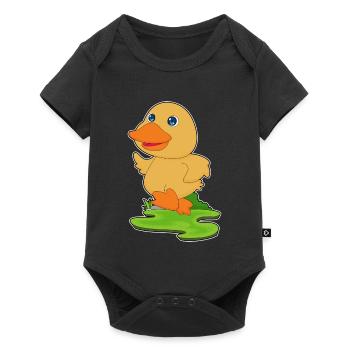 Duck Jogger Jogging Sport - Baby Premium short-sleeve bodysuit - black - Front