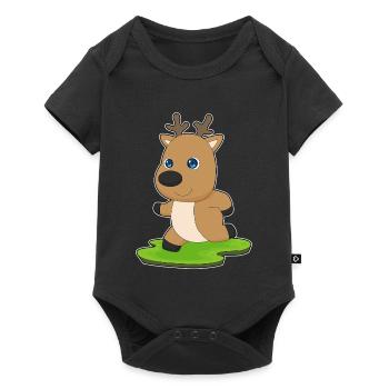 Jogging renne Sports de jogging - Body à manches courtes Premium Bébé - noir - Devant