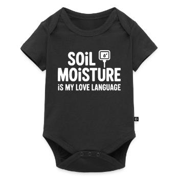 Soil Moisture Is My Love Language - Baby Premium short-sleeve bodysuit - black - Front