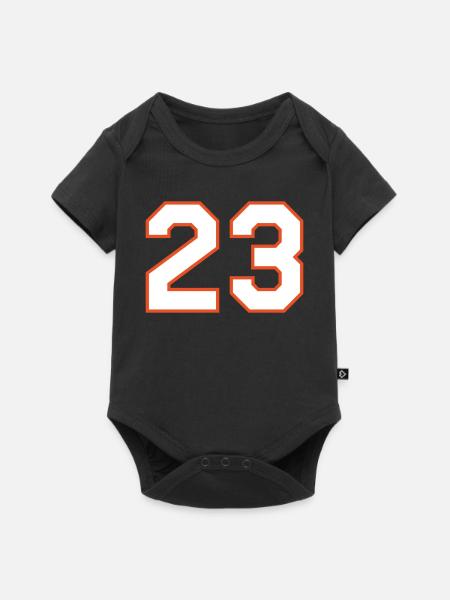 23 Basketball-Legende - Baby Premium Kurzarmbody - Schwarz