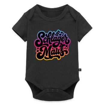 Schlager Maus - Schlagermaus - Schlagermusik - Body à manches courtes Premium Bébé - noir - Devant