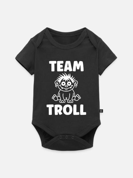 Troll - Baby Premium Kurzarmbody - Schwarz