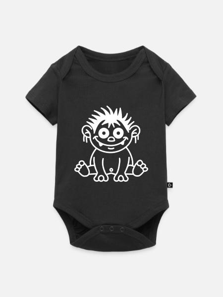 Troll - Baby Premium Kurzarmbody - Schwarz