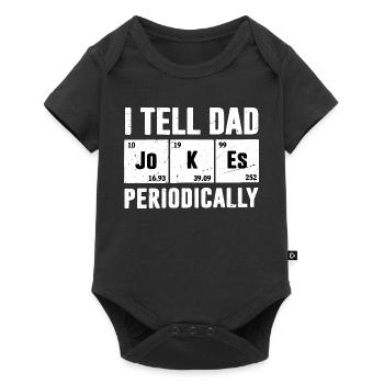 Je raconte des blagues de papa de temps en temps - Body à manches courtes Premium Bébé - noir - Devant