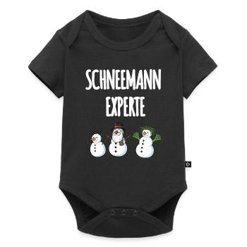 Expert en bonhommes de neige - Body à manches courtes Premium Bébé - noir - Devant