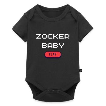 Zocker Baby  - Baby Premium Kurzarmbody - Schwarz - Vorne