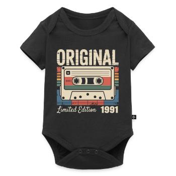 35th Anniversary - Vintage Gift 1991 - Baby Premium short-sleeve bodysuit - black - Front