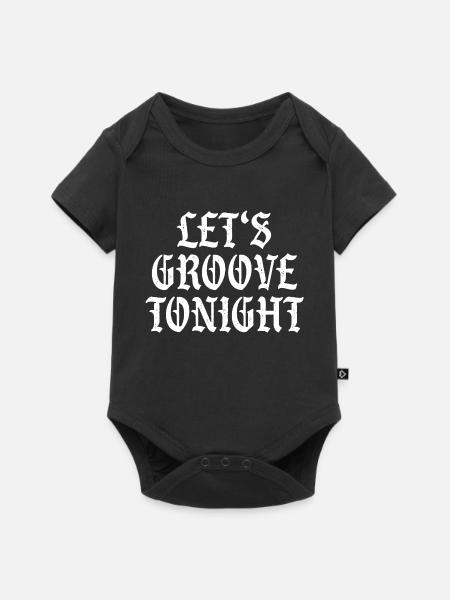 Let's groove tonight - Baby Premium Kurzarmbody - Schwarz