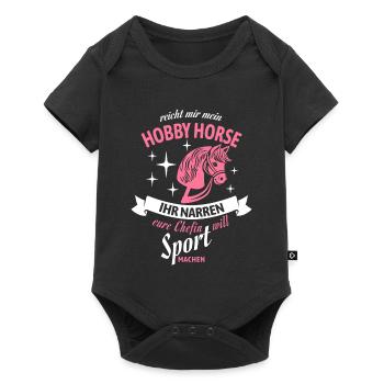 Hobby Horse Chefin Sport-Statement - Baby Premium short-sleeve bodysuit - black - Front