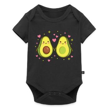 Avocado Love – The Perfect Half - Baby Premium short-sleeve bodysuit - black - Front