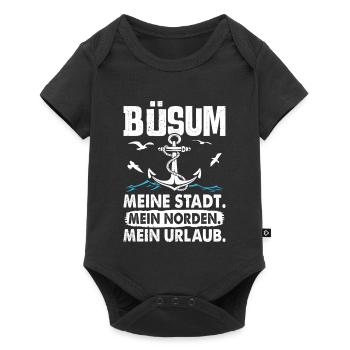 BÜSUM MY CITY MY NORTH MY VACATION Funny - Baby Premium short-sleeve bodysuit - black - Front