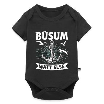 Vacances à la mer du Nord BÜSUM WATT AUTREMENT DRÔLE - Body à manches courtes Premium Bébé - noir - Devant