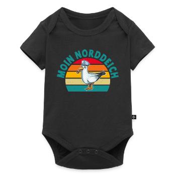 North Sea Holiday MOIN NORDDEICH Funny - Baby Premium short-sleeve bodysuit - black - Front