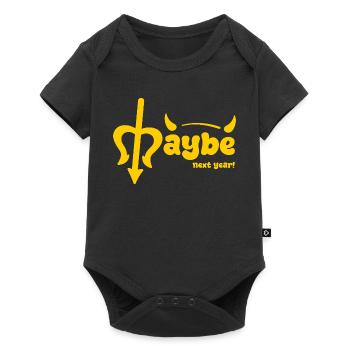 Maybe next year - Baby Premium short-sleeve bodysuit - black - Front