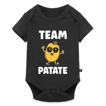 Equipe Patate Mascotte Souriante - Body à manches courtes Premium Bébé - noir - Devant