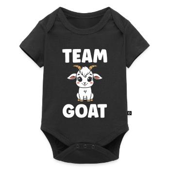 Team Goat Goat Cartoon - Baby Premium short-sleeve bodysuit - black - Front