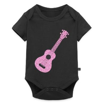 Diamants ukulélé hawaïen - Body à manches courtes Premium Bébé - noir - Devant