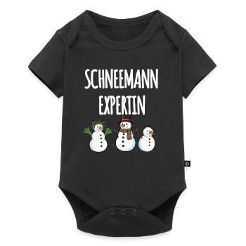 Expert en bonhommes de neige - Body à manches courtes Premium Bébé - noir - Devant