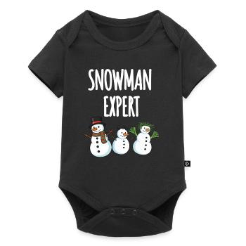 Expert en bonhommes de neige - Body à manches courtes Premium Bébé - noir - Devant
