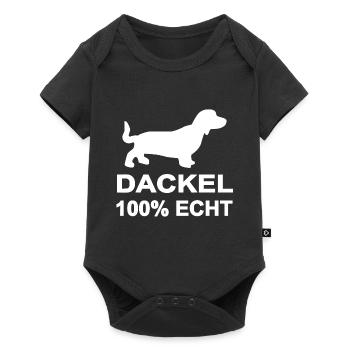 Dachshund - Baby Premium short-sleeve bodysuit - black - Front