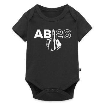 ABI 2026 Middle Finger Abitur - Gift - Baby Premium short-sleeve bodysuit - black - Front