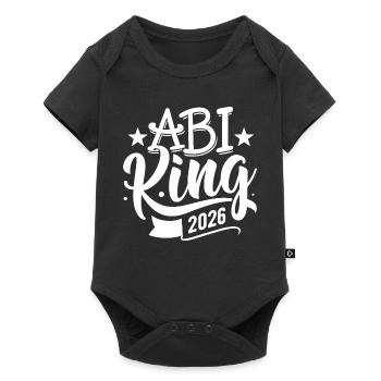 Abi King 2026 - Abitur - Spruch - Baby Premium short-sleeve bodysuit - black - Front