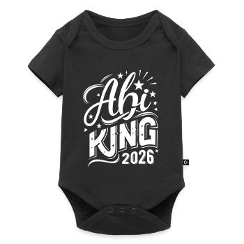 Abi King 2026 - Abitur - Spruch - Baby Premium short-sleeve bodysuit - black - Front