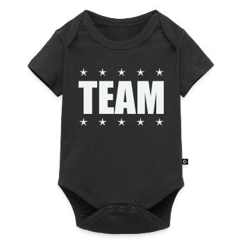 Équipe avec des stars - Body à manches courtes Premium Bébé - noir - Devant