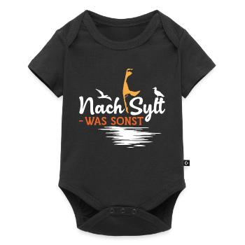 vacances en mer du Nord APRÈS SYLT WATT SINON DRÔLE - Body à manches courtes Premium Bébé - noir - Devant