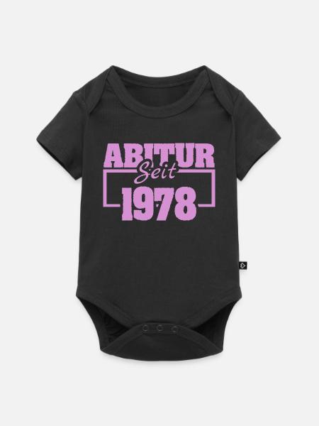 1978 - Baby Premium Kurzarmbody - Schwarz
