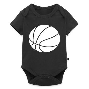 Minimal Basketball Outline Sport Design - Baby Premium short-sleeve bodysuit - black - Front