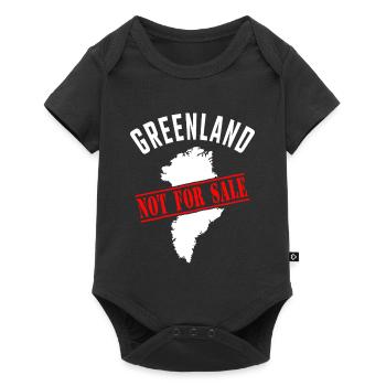 Groenland non à vendre - Body à manches courtes Premium Bébé - noir - Devant