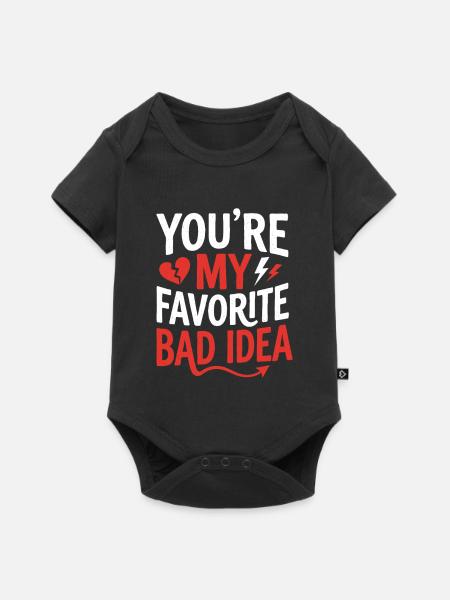Meine Lieblingsschlechte Idee - Baby Premium Kurzarmbody - Schwarz