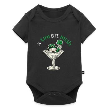 A Tini Bit Irish St Patrick’s Day - Baby Premium short-sleeve bodysuit - black - Front