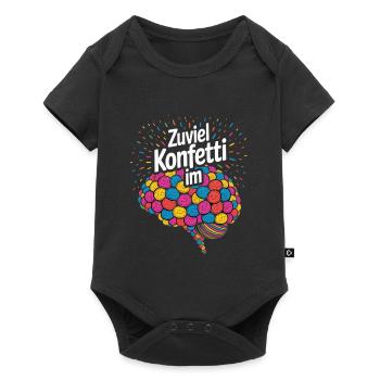 Carnival Costume Too Much Confetti in the Brain - Baby Premium short-sleeve bodysuit - black - Front