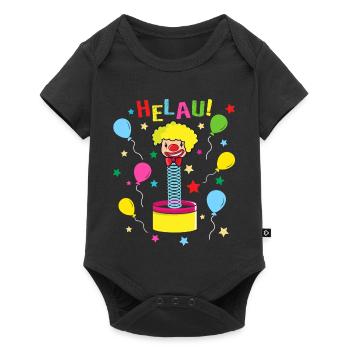 Helau Mainz Carnival Clown - Baby Premium short-sleeve bodysuit - black - Front